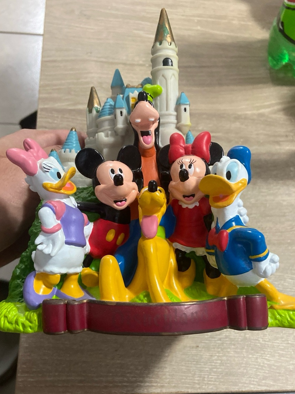 Vintage Walt Disney World 30th Anniversary Castle Piggy Bank With Cap